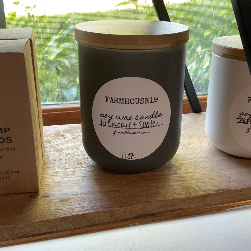 Hickory + Suede Soy Wax Candle