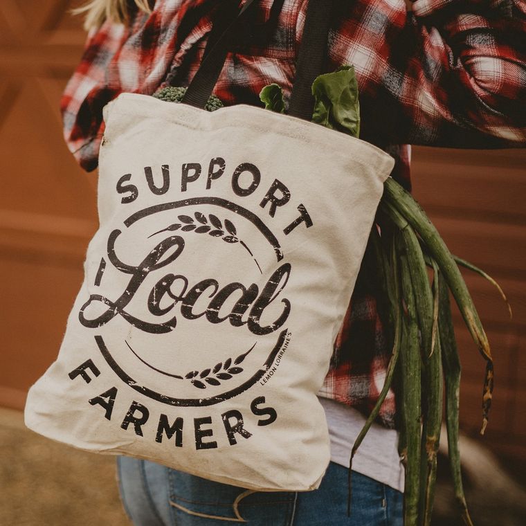 Support Local Farmers Reusable Tote